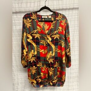 Victoria’s Secret | Vintage! VGUC 100% Silk Button Up Pajama Shirt, Size Small